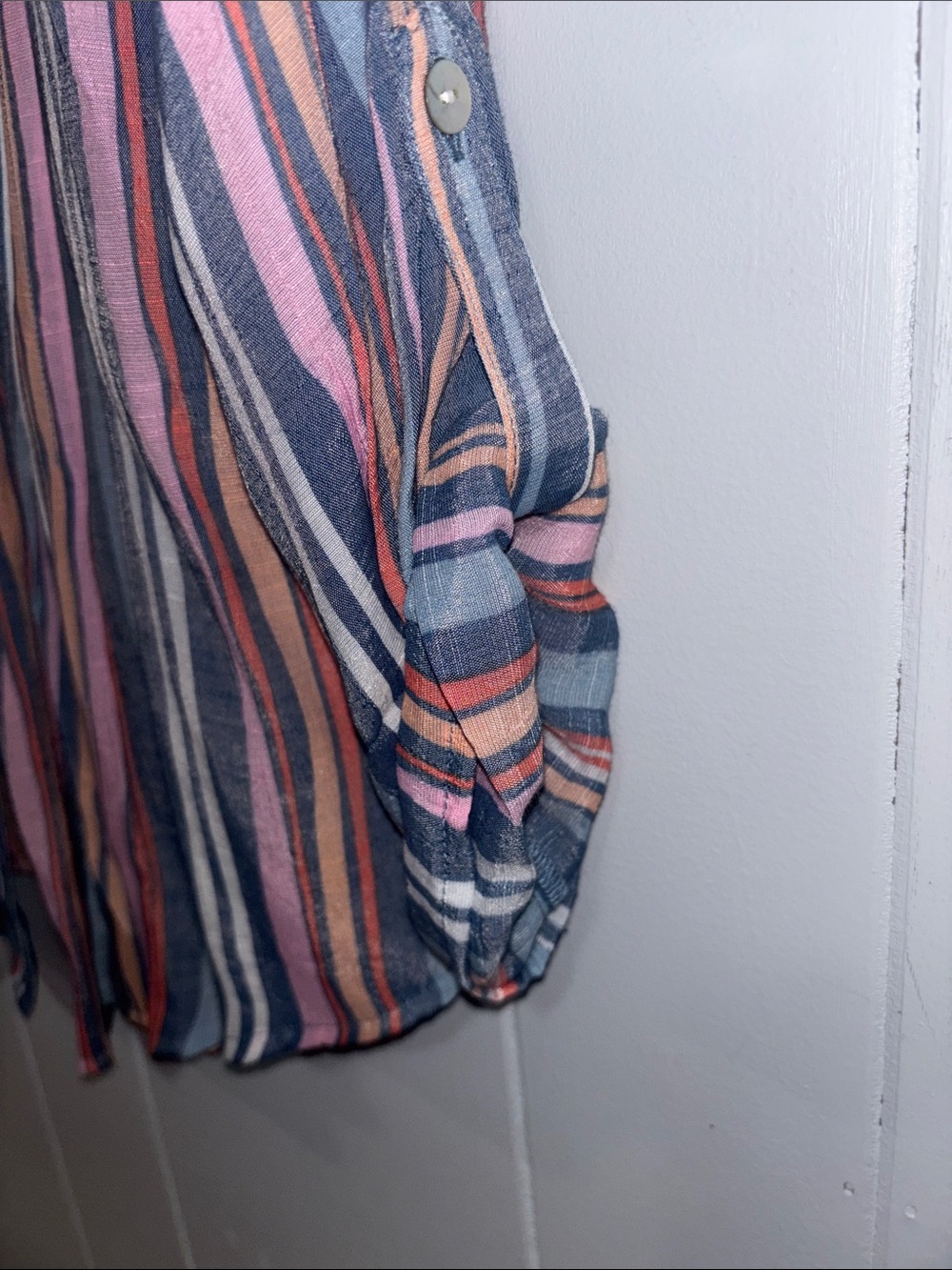 Ruby Rd. Striped Button-Down Shirt - Picture 4 of 7